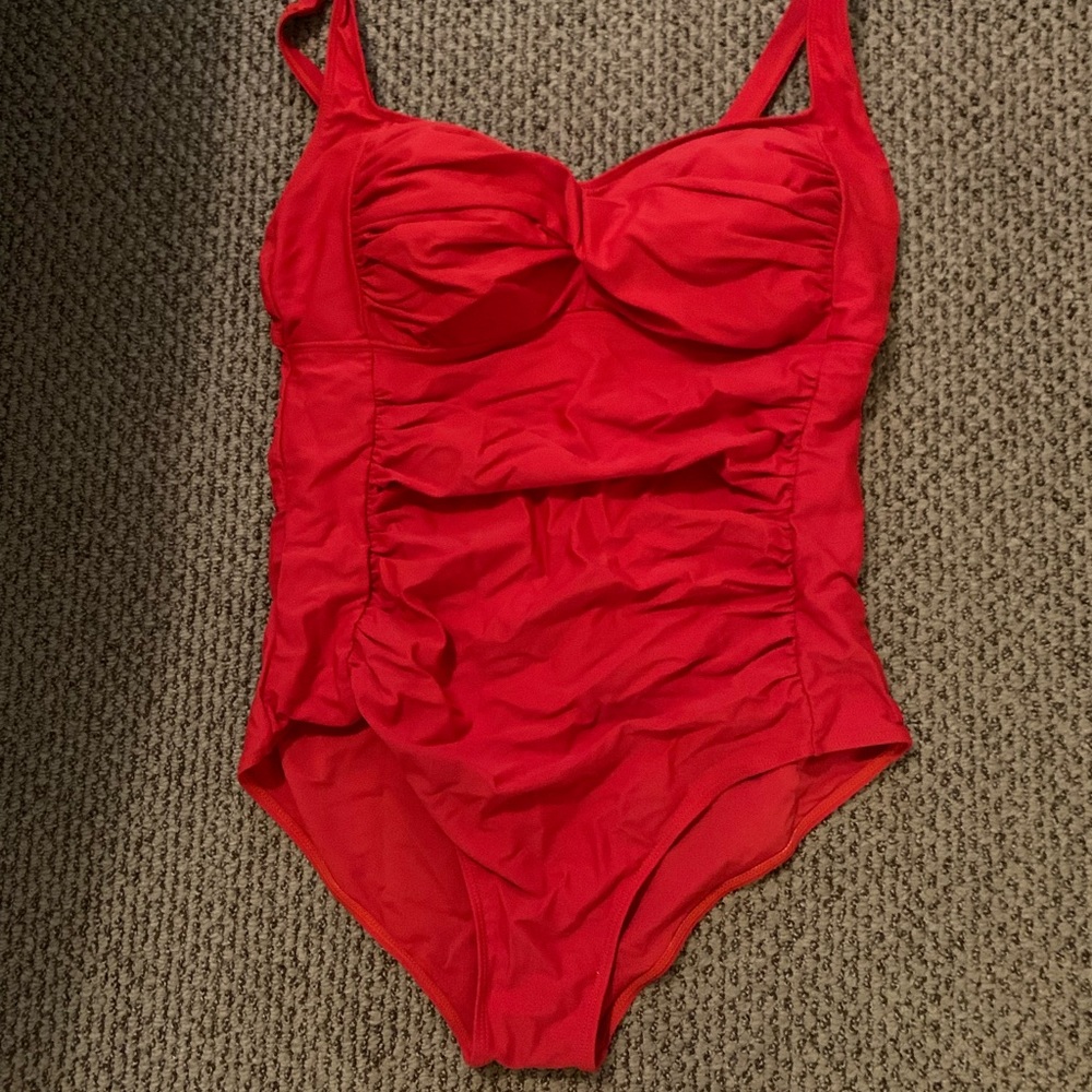 Red One-Piece Swimsuit